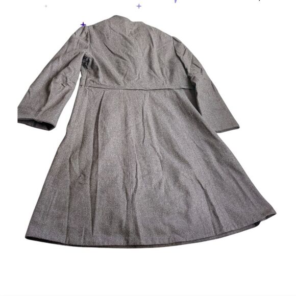 Marc Jacobs Brown Wool A Line Dress with Black Accents Pockets  L - Picture 11 of 13